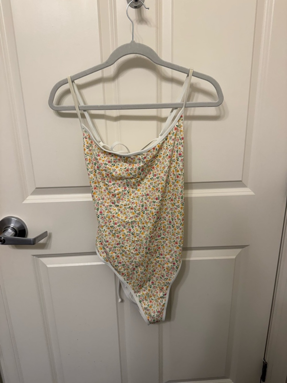 PacSun Yellow Floral One-Piece Swimsuit